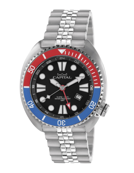 Capital Orologi Collezione Time For Men Uomo AX451-03 Ghiera Blu Rossa