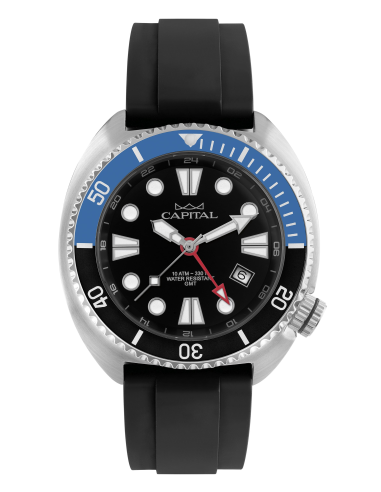 Capital Orologi Collezione Time For Men Uomo AX457-02 Ghiera Nera Blu