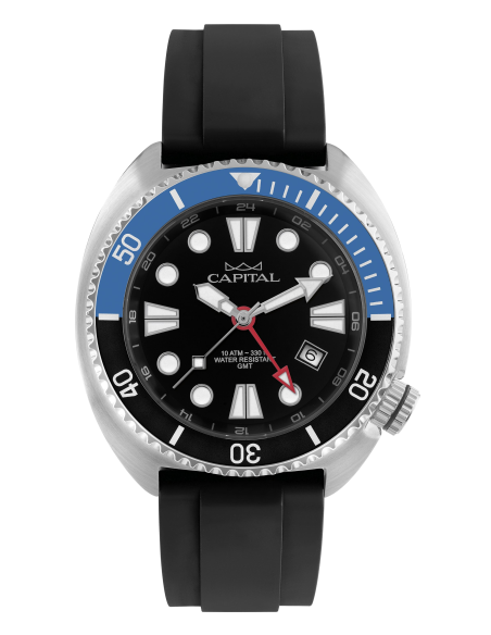 Capital Orologi Collezione Time For Men Uomo AX457-02 Ghiera Nera Blu