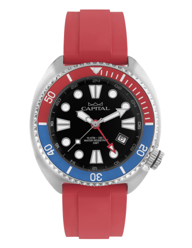 Capital Orologi Collezione Time For Men Uomo AX457-03 Ghiera Blu Rossa