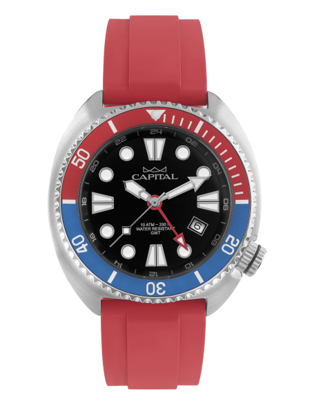 Capital Orologi Collezione Time For Men Uomo AX457-03 Ghiera Blu Rossa